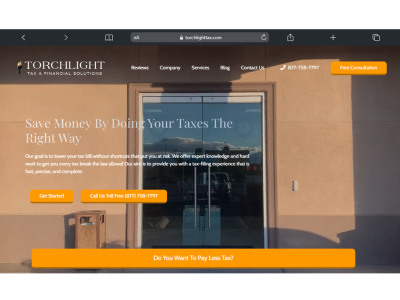 Professional Website Redesign: Breathe Life into Your Brand - Torch Light Tax